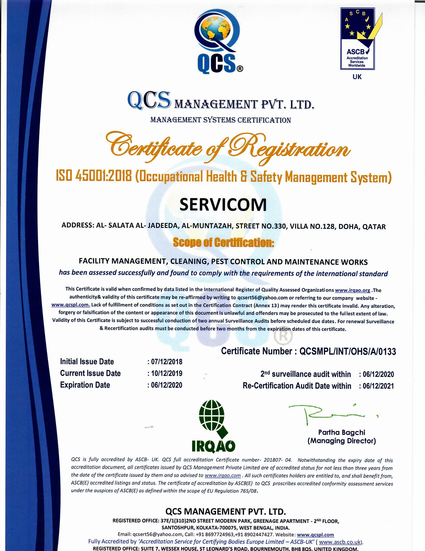 ISO 45001 2018